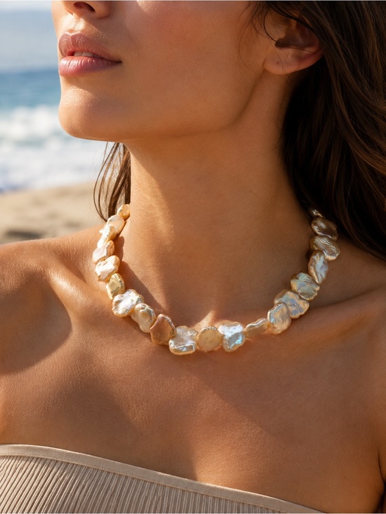 Venus and Vulcan Jewelry - Keshi-Style Petal Pearl Jewelry - Made to Order
